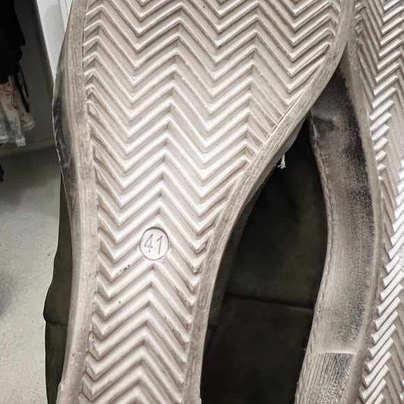 Gregory’s Amaranti army green leather & suede wedge booties 41/10 - Picture 7 of 11